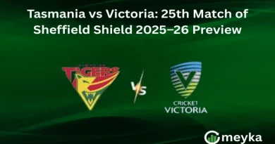 Tasmania vs Victoria: 25th Match of Sheffield Shield 2025–26 Preview