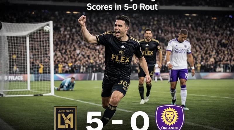 LAFC vs Orlando City: Sergi Palencia Scores in 5-0 Rout