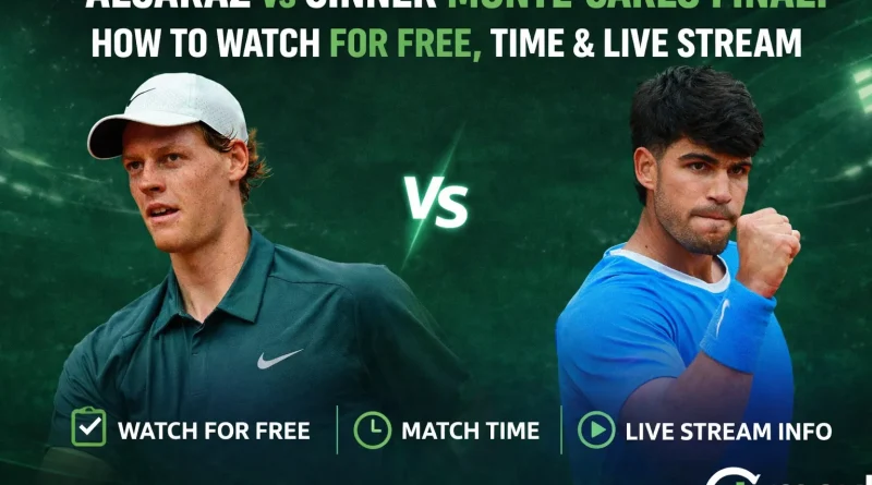 Alcaraz vs Sinner Monte-Carlo Final How to Watch for Free, Time & Live Stream
