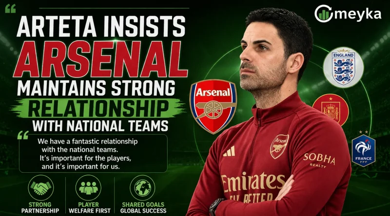 Arteta Insists Arsenal Maintains Strong Relationship with National Teams