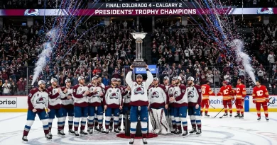 Colorado Avalanche Clinch Presidents’ Trophy After Beating Calgary Flames