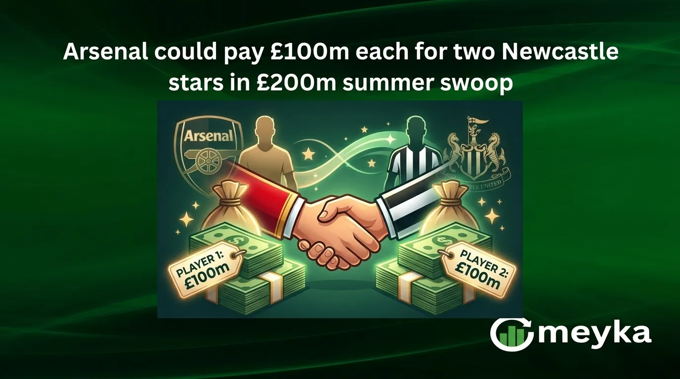 Arsenal could pay £100m each for two Newcastle stars in £200m summer swoop