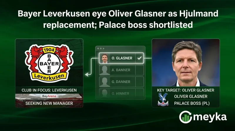 Bayer Leverkusen eye Oliver Glasner as Hjulmand replacement; Palace boss shortlisted