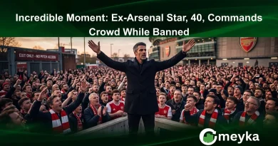 Incredible Moment: Ex-Arsenal Star, 40, Commands Crowd While Banned