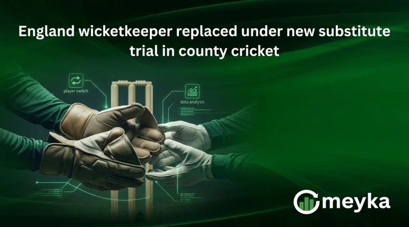 England wicketkeeper replaced under new substitute trial in county cricket