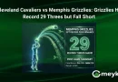 Cleveland Cavaliers vs Memphis Grizzlies: Grizzlies Hit Record 29 Threes but Fall Short
