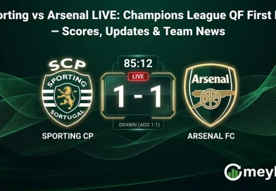 Sporting vs Arsenal LIVE: Champions League QF First Leg – Scores, Updates & Team News