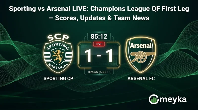 Sporting vs Arsenal LIVE: Champions League QF First Leg – Scores, Updates & Team News