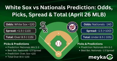 White Sox vs Nationals Prediction: Odds, Picks, Spread & Total (April 26 MLB)