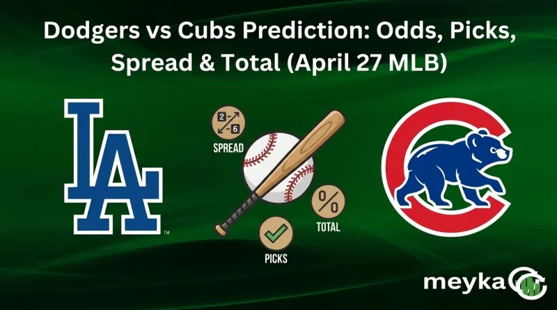 Dodgers vs Cubs Prediction: Odds, Picks, Spread & Total (April 27 MLB)