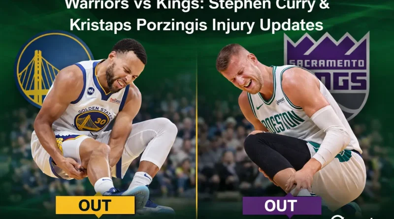 Warriors vs Kings: Stephen Curry & Kristaps Porzingis Injury Updates