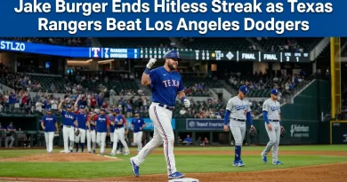 Jake Burger Ends Hitless Streak as Texas Rangers Beat Los Angeles Dodgers