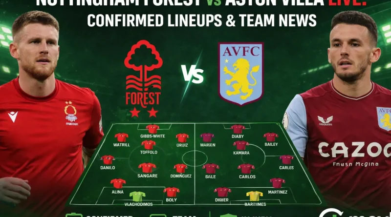Nottingham Forest vs Aston Villa LIVE: Confirmed Lineups & Team News