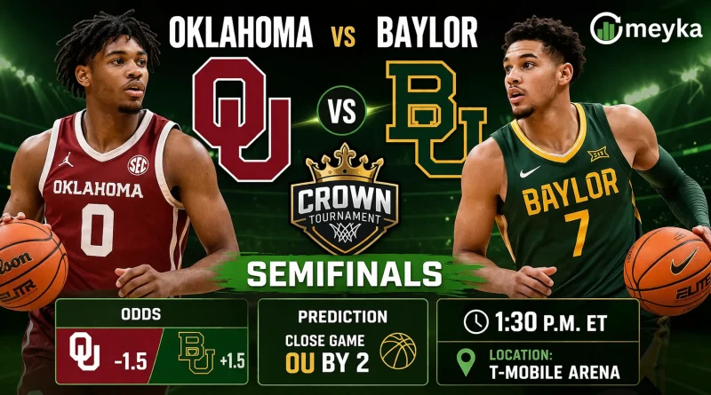 Oklahoma vs Baylor Odds, Prediction & Time – 2026 Crown Tournament Semifinals