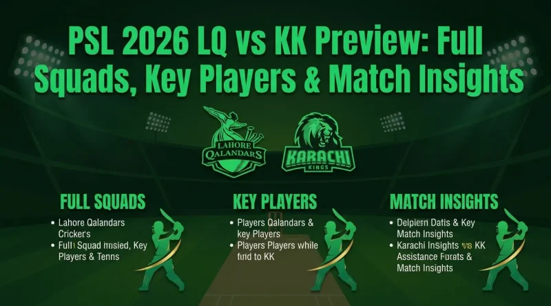 PSL 2026 LQ vs KK Preview: Full Squads, Key Players & Match Insights