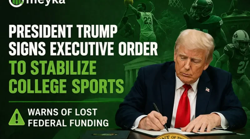 President Trump Signs Executive Order to Stabilize College Sports, Warns of Lost Federal Funding