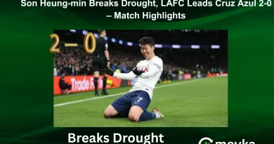 Son Heung-min Breaks Drought, LAFC Leads Cruz Azul 2-0 – Match Highlights