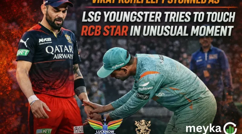 Virat Kohli Left Stunned as LSG Youngster Tries to Touch RCB Star in Unusual Moment
