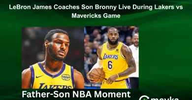 LeBron James Coaches Son Bronny Live During Lakers vs Mavericks Game