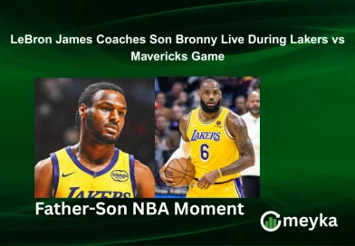 LeBron James Coaches Son Bronny Live During Lakers vs Mavericks Game