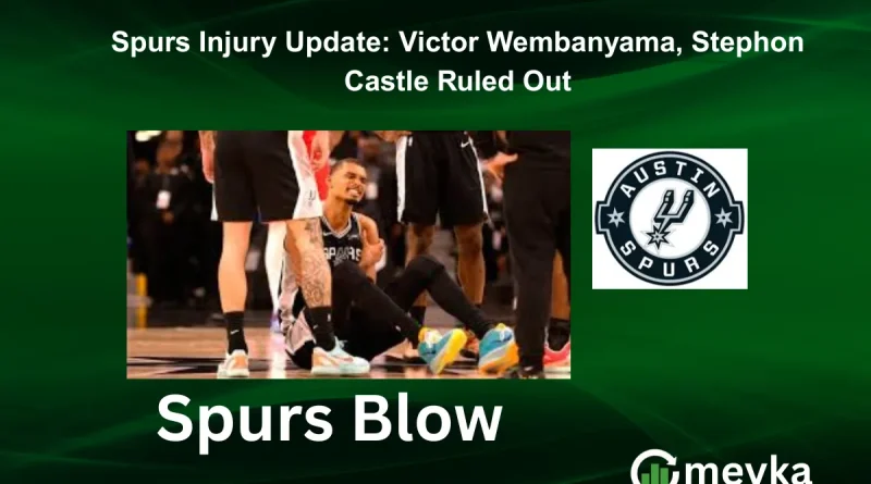 Spurs Injury Update: Victor Wembanyama, Stephon Castle Ruled Out