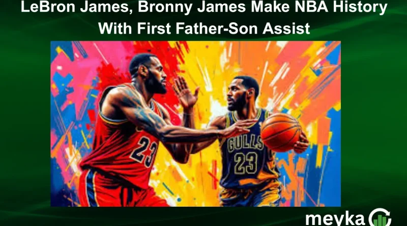 LeBron James, Bronny James Make NBA History With First Father-Son Assist