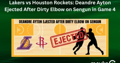 Lakers vs Houston Rockets: Deandre Ayton Ejected After Dirty Elbow on Sengun in Game 4
