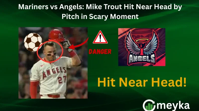 Mariners vs Angels: Mike Trout Hit Near Head by Pitch in Scary Moment