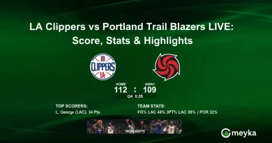 LA Clippers vs Portland Trail Blazers LIVE: Score, Stats & Highlights