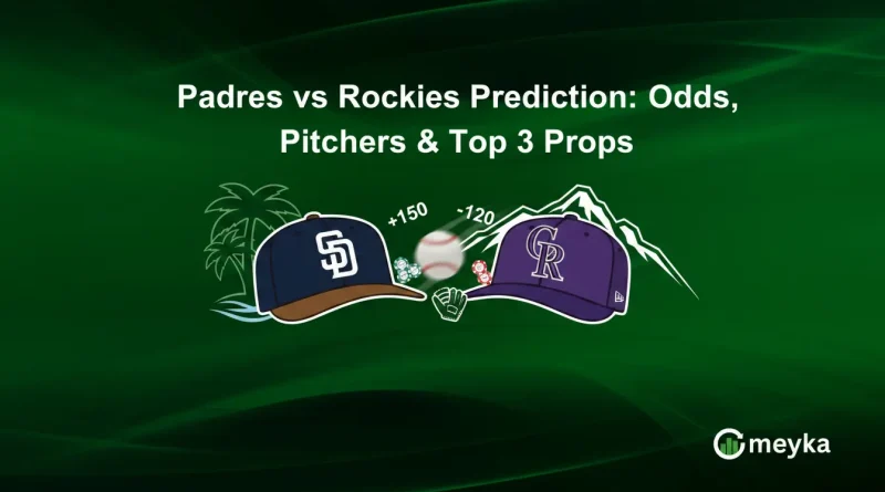 Padres vs Rockies Prediction: Odds, Pitchers & Top 3 Props