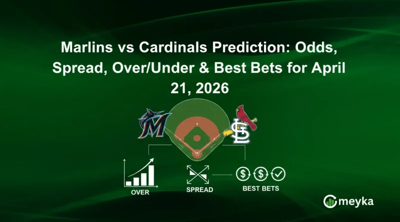 Marlins vs Cardinals Prediction: Odds, Spread, Over/Under & Best Bets for April 21, 2026