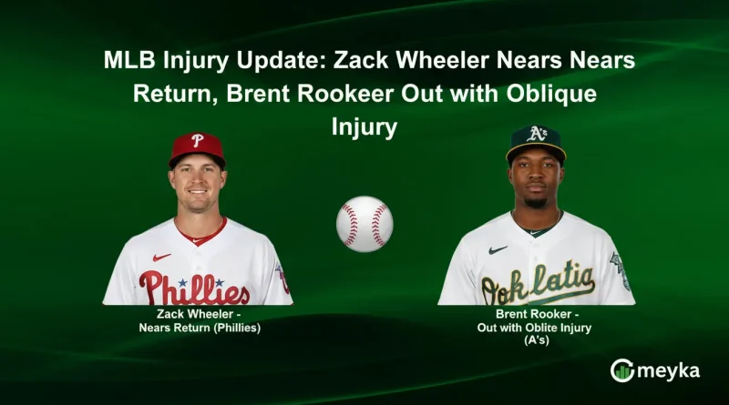 MLB Injury Update: Zack Wheeler Nears Return, Brent Rooker Out with Oblique Injury