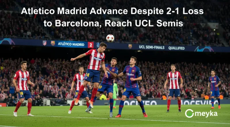 Atletico Madrid Advance Despite 2-1 Loss to Barcelona, Reach UCL Semis