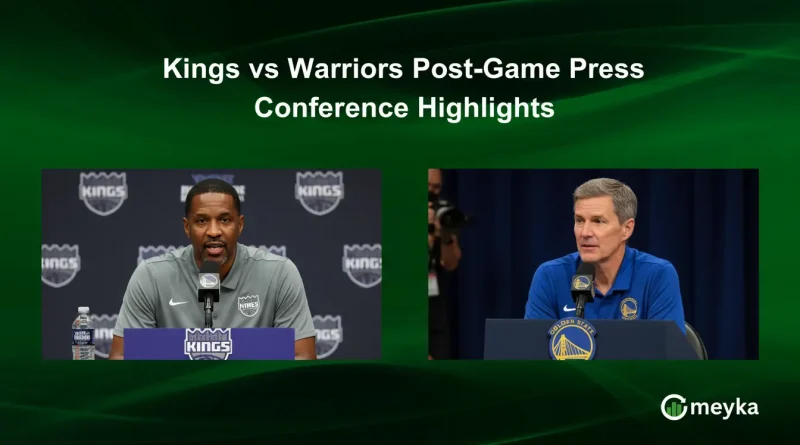 Kings vs Warriors Post-Game Press Conference Highlights