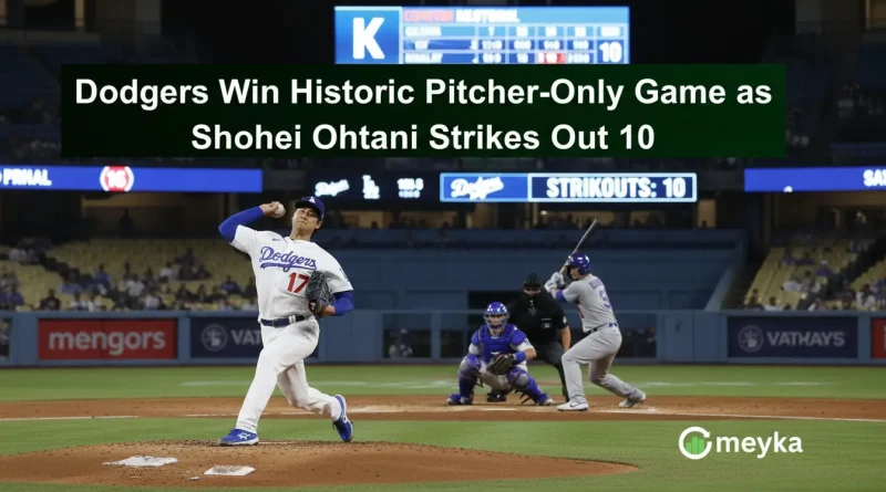 Dodgers Win Historic Pitcher-Only Game as Shohei Ohtani Strikes Out 10