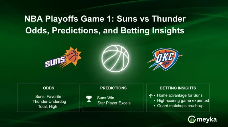 NBA Playoffs Game 1: Suns vs Thunder Odds, Predictions, and Betting Insights