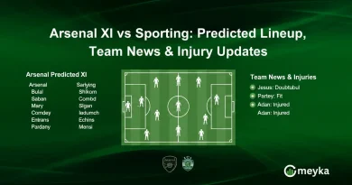 Arsenal XI vs Sporting: Predicted Lineup, Team News & Injury Updates