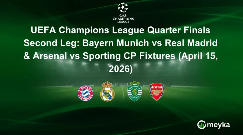 UEFA Champions League Quarter Finals Second Leg: Bayern Munich vs Real Madrid & Arsenal vs Sporting CP Fixtures (April 15, 2026)