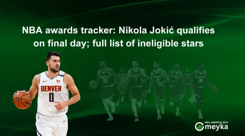 NBA awards tracker: Nikola Jokić qualifies on final day; full list of ineligible stars