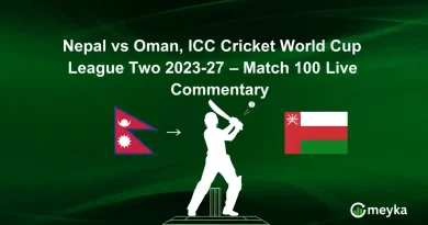 Nepal vs Oman, ICC Cricket World Cup League Two 2023-27 – Match 100 Live Commentary