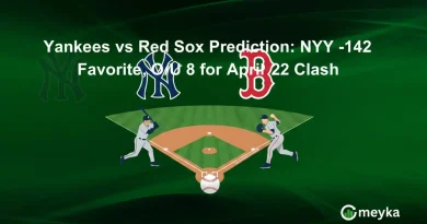 Yankees vs Red Sox Prediction: NYY -142 Favorite, O/U 8 for April 22 Clash