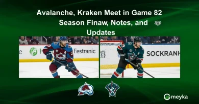 Avalanche, Kraken Meet in Game 82 Season Finale: Preview, Notes, and Line Updates
