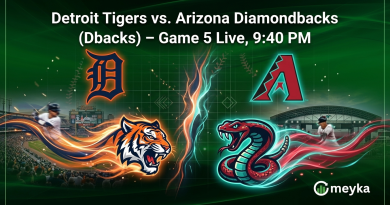 Detroit Tigers vs. Arizona Diamondbacks (Dbacks) – Game 5 Live, 9:40 PM