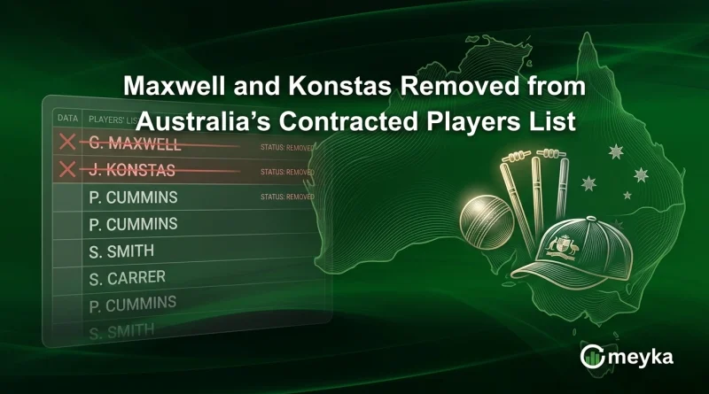Maxwell and Konstas Removed from Australia’s Contracted Players List