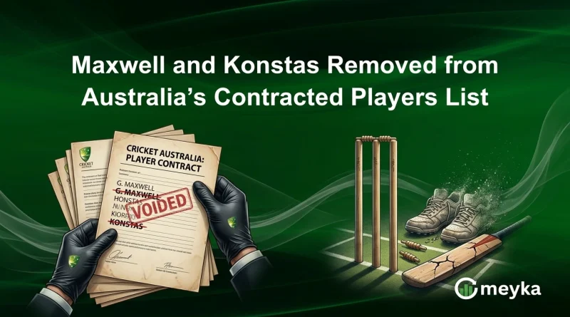Maxwell and Konstas Removed from Australia’s Contracted Players List