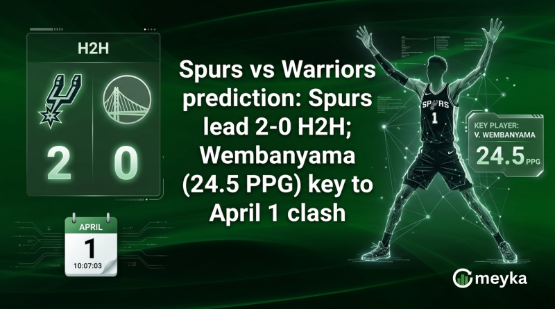 Spurs vs Warriors prediction: Spurs lead 2-0 H2H; Wembanyama (24.5 PPG) key to April 1 clash