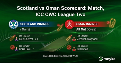 Scotland vs Oman Scorecard: 92nd Match, ICC CWC League Two 2023–27
