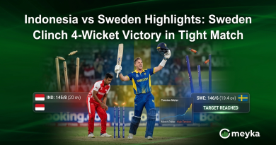 Indonesia vs Sweden Highlights: Sweden Clinch 4-Wicket Victory in Tight Match