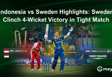 Indonesia vs Sweden Highlights: Sweden Clinch 4-Wicket Victory in Tight Match