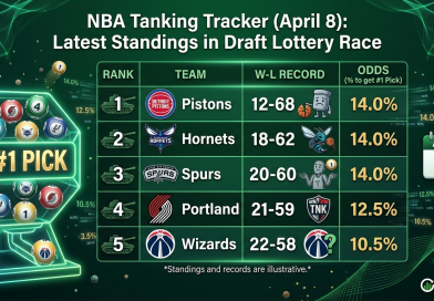 NBA Tanking Tracker (April 8): Latest Standings in Draft Lottery Race